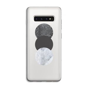 Marmeren cirkels: Samsung Galaxy S10 4G Transparant Hoesje