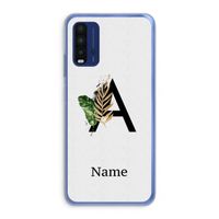 Charcoal Flora: Xiaomi Redmi 9T Transparant Hoesje