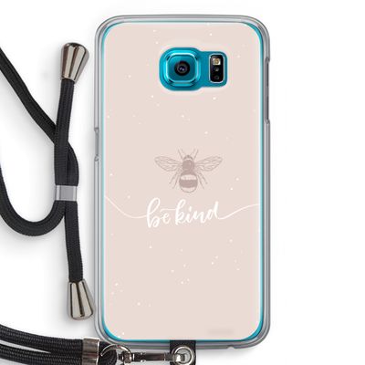 Be(e) kind: Samsung Galaxy S6 Transparant Hoesje met koord