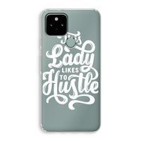 Hustle Lady: Google Pixel 5 Transparant Hoesje
