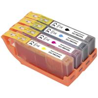 Renkforce Inktcartridge vervangt Canon CLI-581BK XXL, CLI-581C XXL, CLI-581M XXL, CLI-581Y XXL Compatibel Combipack Zwart, Cyaan, Magenta, Geel RF-5679864