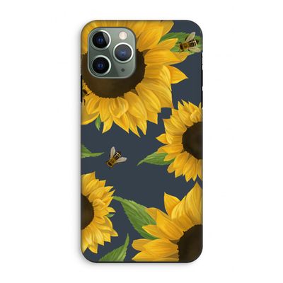 Sunflower and bees: iPhone 11 Pro Tough Case