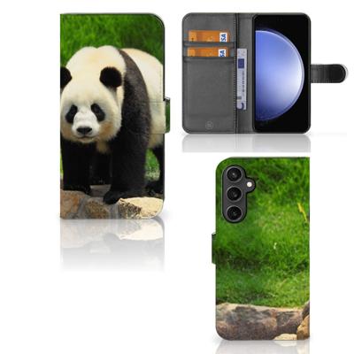 Samsung Galaxy S23 FE | Telefoonhoesje | Met pasjeshouder | Panda