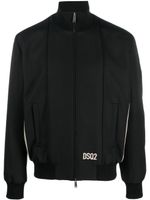 DSQUARED2 veste bomber à logo brodé - Noir - thumbnail