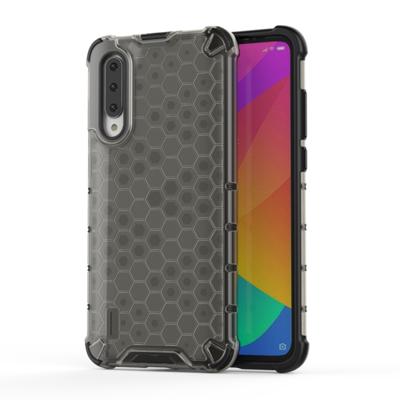 Schokbestendige honingraat PC + TPU Case voor Xiaomi CC9/a3 Lite (zwart)