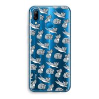 Poezen: Huawei P20 Lite Transparant Hoesje Poezen: Huawei P20 Lite Transparant Hoesje