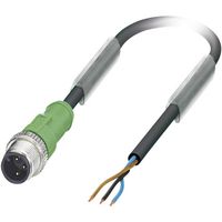 Phoenix Contact 1668030 Sensor/actuator connector, geassembleerd M12 Aantal polen (sensoren): 3 Stekker, recht 5.00 m 1 stuk(s) - thumbnail