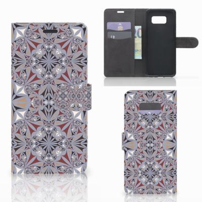 Samsung Galaxy S8 Plus | Bookcase | Flower Tiles