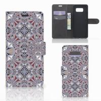 Samsung Galaxy S8 Plus | Bookcase | Flower Tiles Samsung Galaxy S8 Plus | Bookcase | Flower Tiles