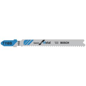 Bosch Accessories 2608631673 Decoupeerzaagblad T 118 B Basic for Metal, verpakking van 3 stuks 3 stuk(s)