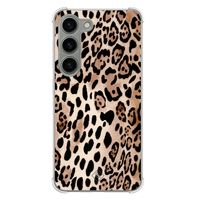 Samsung Galaxy S23 siliconen shockproof hoesje - Golden wildcat