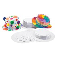 Colorations maak en versier je eigen hoedtop wit, set van 12