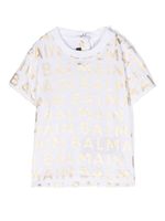 Balmain Kids t-shirt en coton à logo imprimé - Blanc