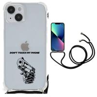 iPhone 14 Plus Anti Shock Case Gun Don't Touch My Phone