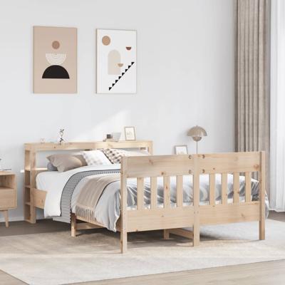 Bedframe zonder matras massief grenenhout 120x190 cm
