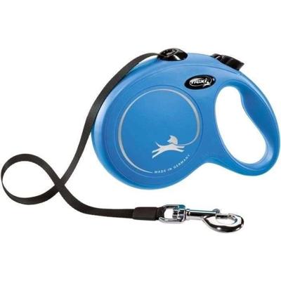 TRIXIE flexi New CLASSIC riemriem - Maat L - 5 m - Blauw