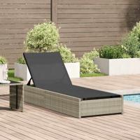 Ligstoel Beige 200.5 x 70 x 75 cm poly rattan