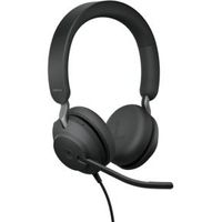 Jabra Evolve2 40 SE Headset Bedraad Hoofdband Oproepen/muziek USB Type-C Zwart - thumbnail