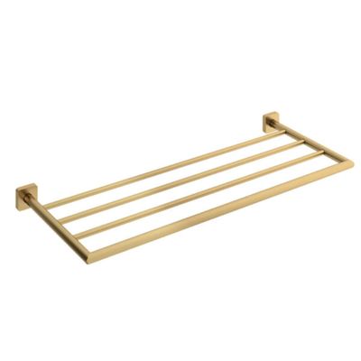 Hotbath Handdoekrek Gal 60 cm Geborsteld Messing PVD
