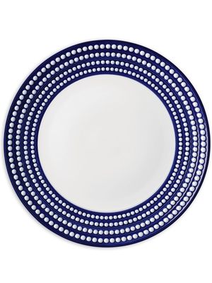 L'Objet assiette à dessert Perlée (22 cm) - Bleu