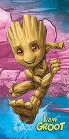 I am Groot strandlaken 70 x 140 cm