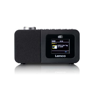 LENCO CR-625BK - DAB+/FM Wekkerradio met kleurendisplay, slaaptimer en dubbel alarm functie - Zwart