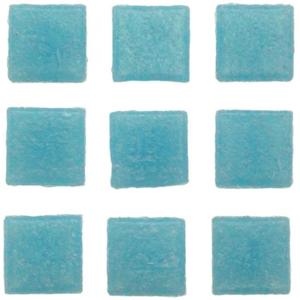 Glorex mozaiek steentjes/tegeltjes - vierkant - 420x stuks - licht blauw - 1 x 1 cm