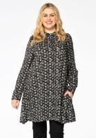 Yoek Blouse-tuniek TOULON | Zwart | Maat 46/48 Yoek Blouse-tuniek TOULON | Zwart | Maat 46/48