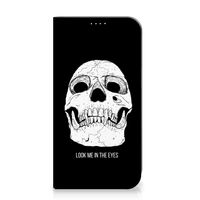 Mobiel BookCase iPhone 15 Plus Skull Eyes - thumbnail