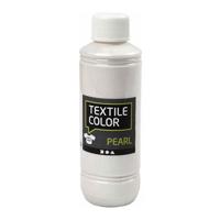 Creativ Company Textile color dekkende textielverf - base parelmoer, 250ml