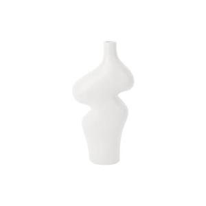 present time - Vase Organic Curves large polyresin white