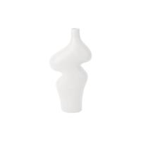 present time - Vase Organic Curves large polyresin white - thumbnail