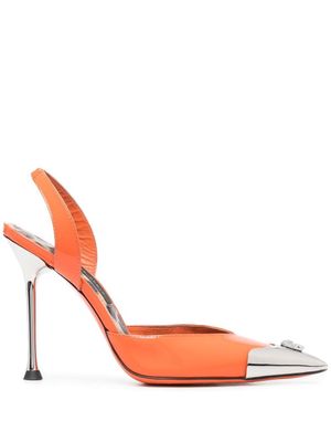 Philipp Plein escarpins Decollete 110 mm en cuir - Orange