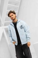 Equalité Arid Oversized Full Zip Hoodie Heren Lichtblauw/Donkerblauw - Maat XS - Kleur: Grijs | Soccerfanshop