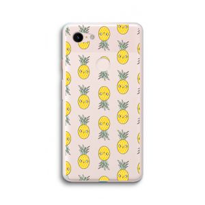 Ananas: Google Pixel 3 XL Transparant Hoesje