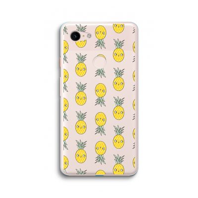 Ananas: Google Pixel 3 XL Transparant Hoesje