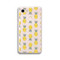 Ananas: Google Pixel 3 XL Transparant Hoesje Ananas: Google Pixel 3 XL Transparant Hoesje