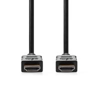 Nedis High Speed HDMI-Kabel met Ethernet | HDMI Connector | HDMI Connector | 4K@30Hz | ARC | 10.2 Gbps | 5.00 m | Rond | PVC | Zwart | Label -
