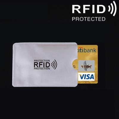 Aluminum Foil RFID Blocking Credit Card ID Bank Card Case Card Holder Cover Size: 9.1*6.3cm
