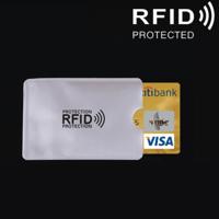 Aluminum Foil RFID Blocking Credit Card ID Bank Card Case Card Holder Cover Size: 9.1*6.3cm