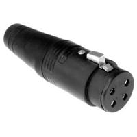 Amphenol AP-5-11 XLR-connector Koppeling, recht Aantal polen: 5 Zwart 1 stuk(s) - thumbnail