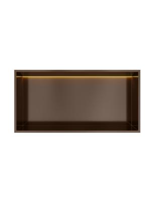 Hotbath &MORE Inbouwnis 30x60x10cm met LED IP44 Tuscan Bronze