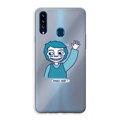 Zwaai: Samsung Galaxy A20s Transparant Hoesje