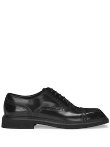 Dolce & Gabbana derbies en cuir à bout carré - Noir