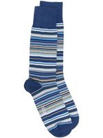 Paul Smith chaussettes à rayures - Bleu