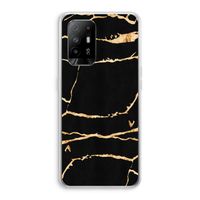Gouden marmer: Oppo A95 5G Transparant Hoesje