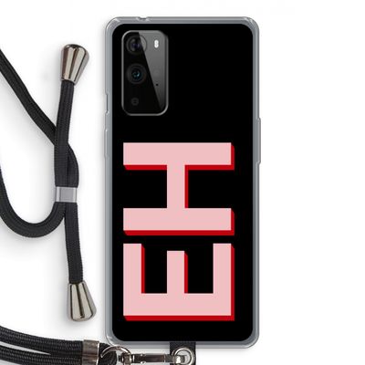 Monogram: OnePlus 9 Pro Transparant Hoesje met koord