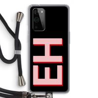 Monogram: OnePlus 9 Pro Transparant Hoesje met koord