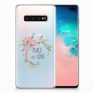 Samsung Galaxy S10 Plus Telefoonhoesje met Naam Boho Text