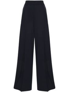 MSGM pantalon de costume à taille haute - Bleu